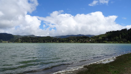 Nature of the Azores. Lake Furnas