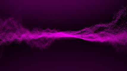 Abstract wave Particles Background, Dot wave. Bokeh Particles Background. 