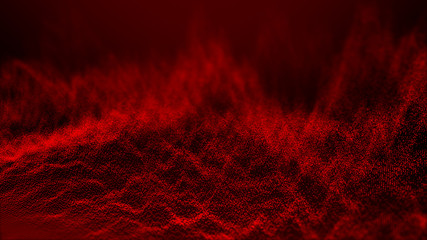 Abstract wave Particles Background, Dot wave. Bokeh Particles Background. 