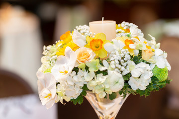bouquet of flowers in a vase