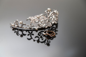golden ring with diamonds