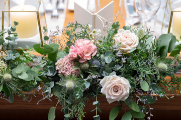 wedding bouquet in a vase