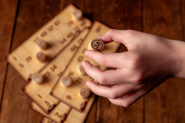 Fototapeta premium vintage interesting lotto bingo game