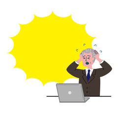 スーツ　男性　シニア　士業　衝撃　困っている