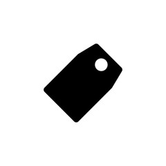 Price tag icon in line style. Store discount coupon symbol.