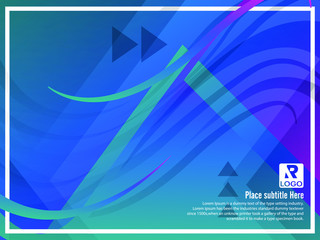 Vector abstract background texture design, bright poster, banner Greenish Blue colour background, pink and blue shapes.