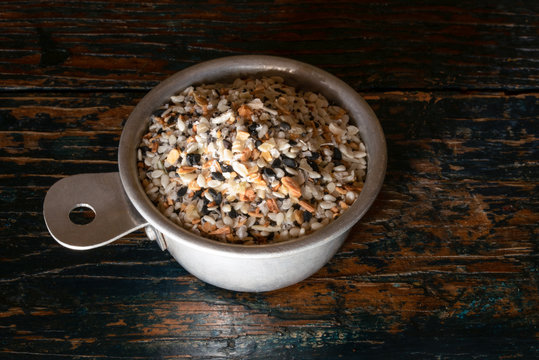 Bagel Seasoning in a Measuring Cup