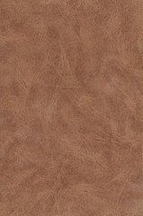 Artificial leather texture. Brown old book cover. Rough surface with embossed. Blank retro page. Empty place for text. Perfect for background and vintage style design.