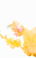 Watercolor painted background. Abstract Illustration wallpaper. Brush stroked painting. 2D Illustration.