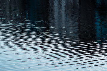 blue water reflection