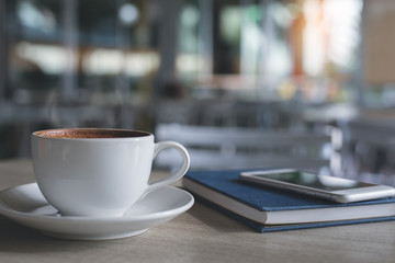 Coffee shop co-working space
