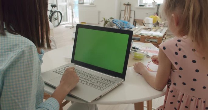 Woman with tablet computer