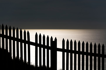 Moonlight over the sea
