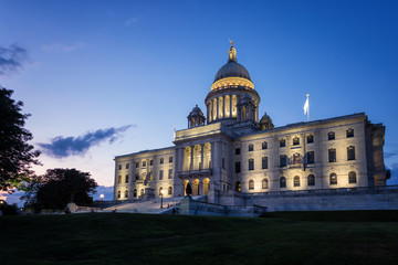 Rhode Island State House at Night