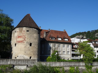 Fototapeta premium Bregenz and Feldkirch - beautiful mountain towns in Austria