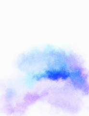 Watercolor painted background. Abstract Illustration wallpaper. Brush stroked painting. 2D Illustration.