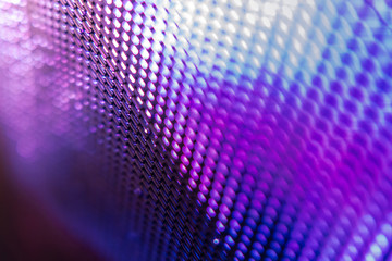 CloseUp LED blurred screen. LED soft focus background. abstract background ideal for design.