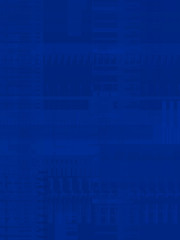 Geometric multicolored intersecting lines. Graphic illustration of digital technology. Abstract background.