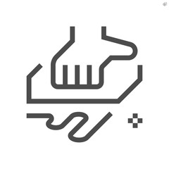 Surface cleaning and coronavirus disease prevention vector icon design, 48x48 pixel perfect and editable stroke.