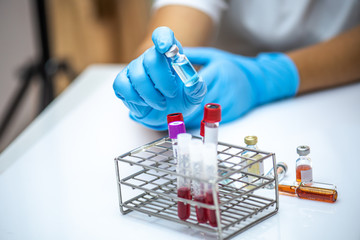 Vaccinated to prevent disease for humans,select focus.