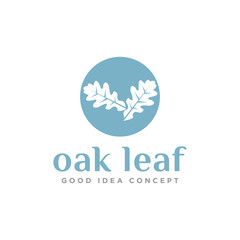 Obraz premium Oak Leaf Logo Design Vector