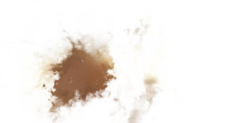 Abstract colorful watercolor on white background. Digital art painting.