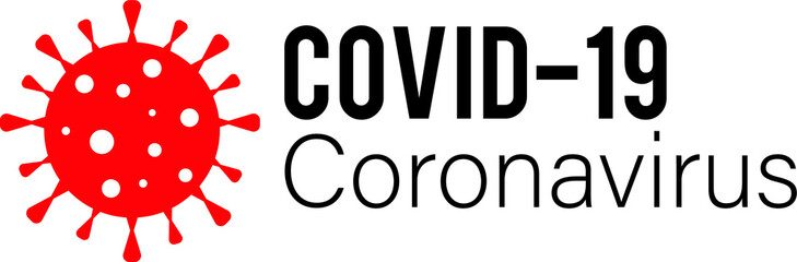 Fototapeta premium Coronavirus Bacteria Cell Icon, 2019-nCoV Novel Coronavirus Bacteria Covid 19. Black and white Isolated Vector Icon, drawing, illustration.