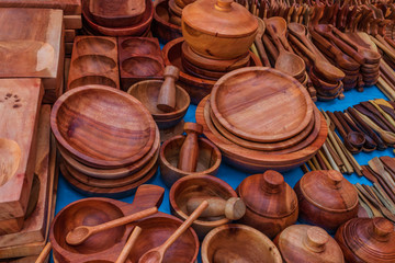 Handicrafts in a market of Oaxaca