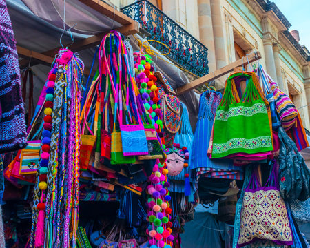 Handicrafts In A Market Of Oaxaca