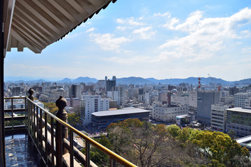 高知城　天守閣からの景色