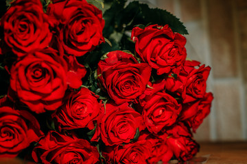 bouquet of red roses
