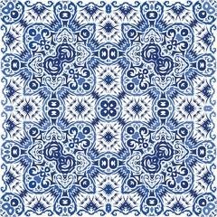 Antique portuguese azulejo ceramic.