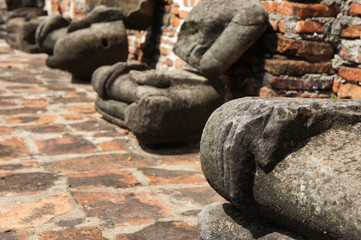 Hand of Buddha Touching Earth in Gallery of Buddhas