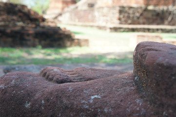 Meditating Buddha Upturned Foot