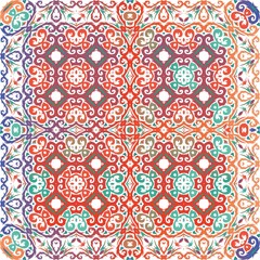 Antique ornate tiles talavera mexico.