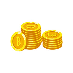 The best Bitcoin icon, illustration vector. Suitable for many purposes.