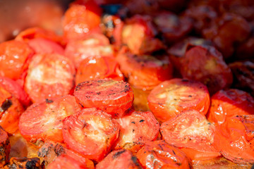 grilled tomatoes for the holiday, healthy food