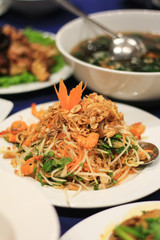 Vietnamese food in Da Nang restaurant.