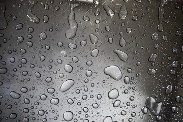 Water Droplets Texture Black and White
