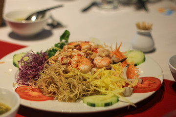 Vietnamese food in Da Nang restaurant.