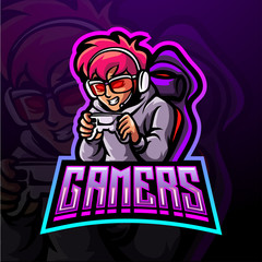 Gamer esport logo  mascot design 