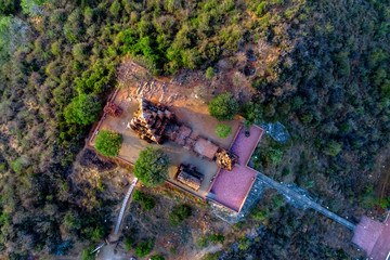 Poklongarai champa tower. Old Brick cham towers in Phan Rang, landmark Vietnam. Asia Travel...