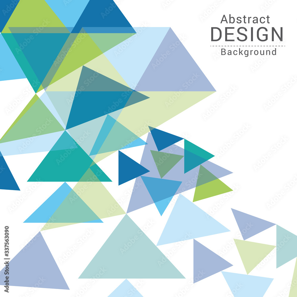 Poster abstract triangle modern template for business or technology presentation and space for text