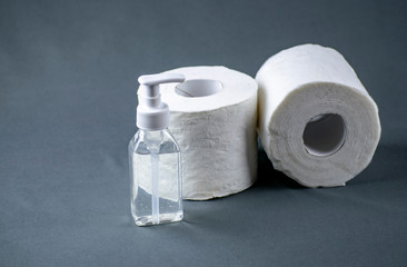Toilet paper and sanitizer are the main hygiene products to protect against the spread of viruses.