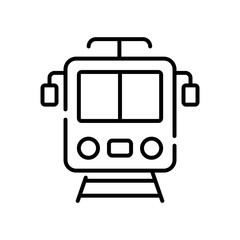 Electric Train Vector Icon