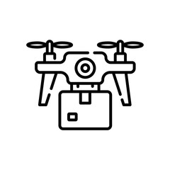 Drone Delivery Vector Icon