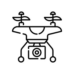 Drone Surveillance Vector Icon
