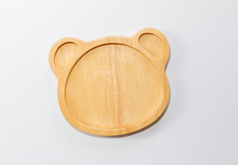Wooden coasters  on a white background.