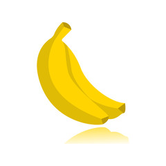 Banana icon vector