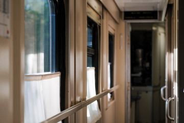 Fototapeta na wymiar interior of the modern train
